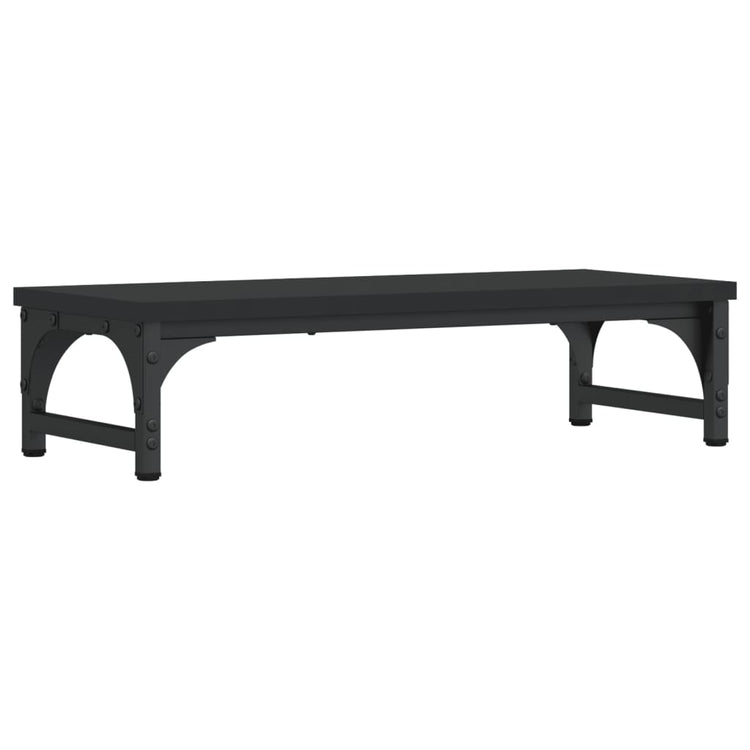 Vidaxl Monitor Standard 55x23x14 cm verarbeitetes Holzschwarz schwarz