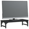 Vidaxl Monitor Standard 55x23x14 cm verarbeitetes Holzschwarz schwarz