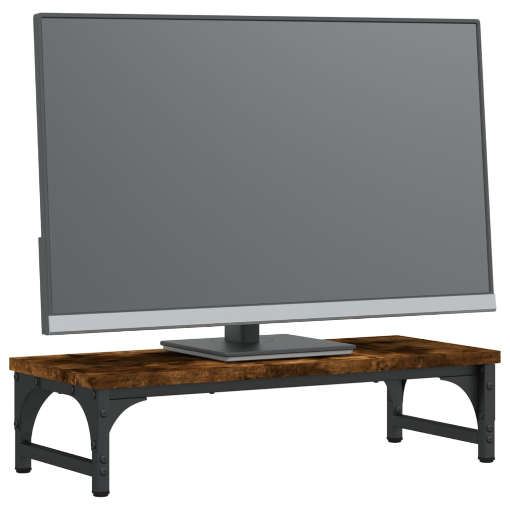 Vidaxl Monitor Standard 55x23x14 cm verarbeiteter Holzgeräuchchen -Eiche gefärbt