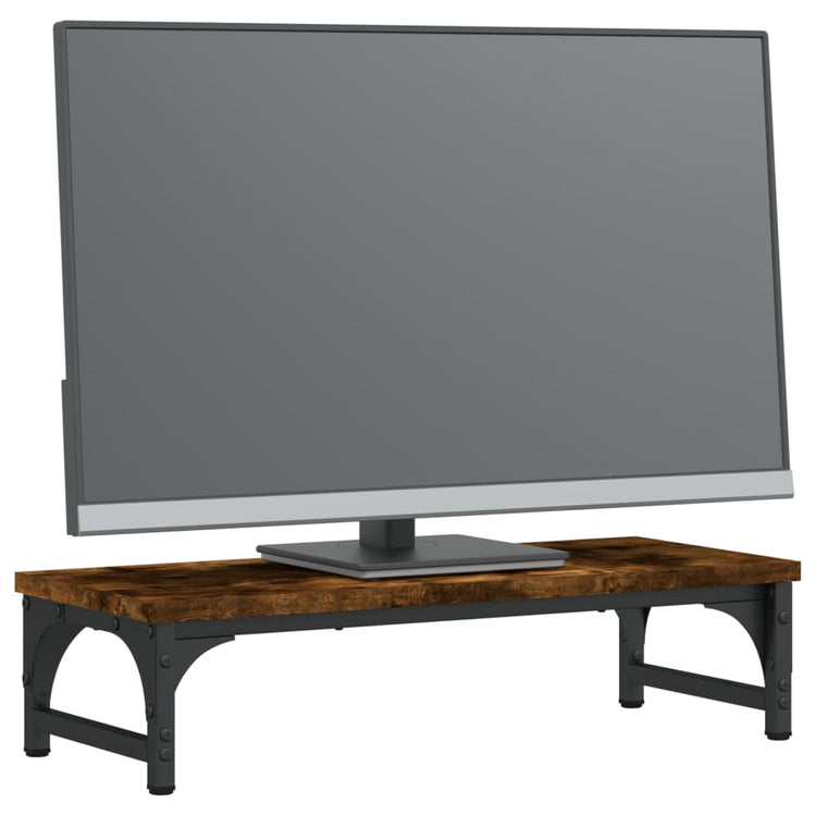 Vidaxl Monitor Standard 55x23x14 cm verarbeiteter Holzgeräuchchen -Eiche gefärbt