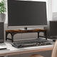 Vidaxl Monitor Standard 55x23x14 cm verarbeiteter Holzgeräuchchen -Eiche gefärbt