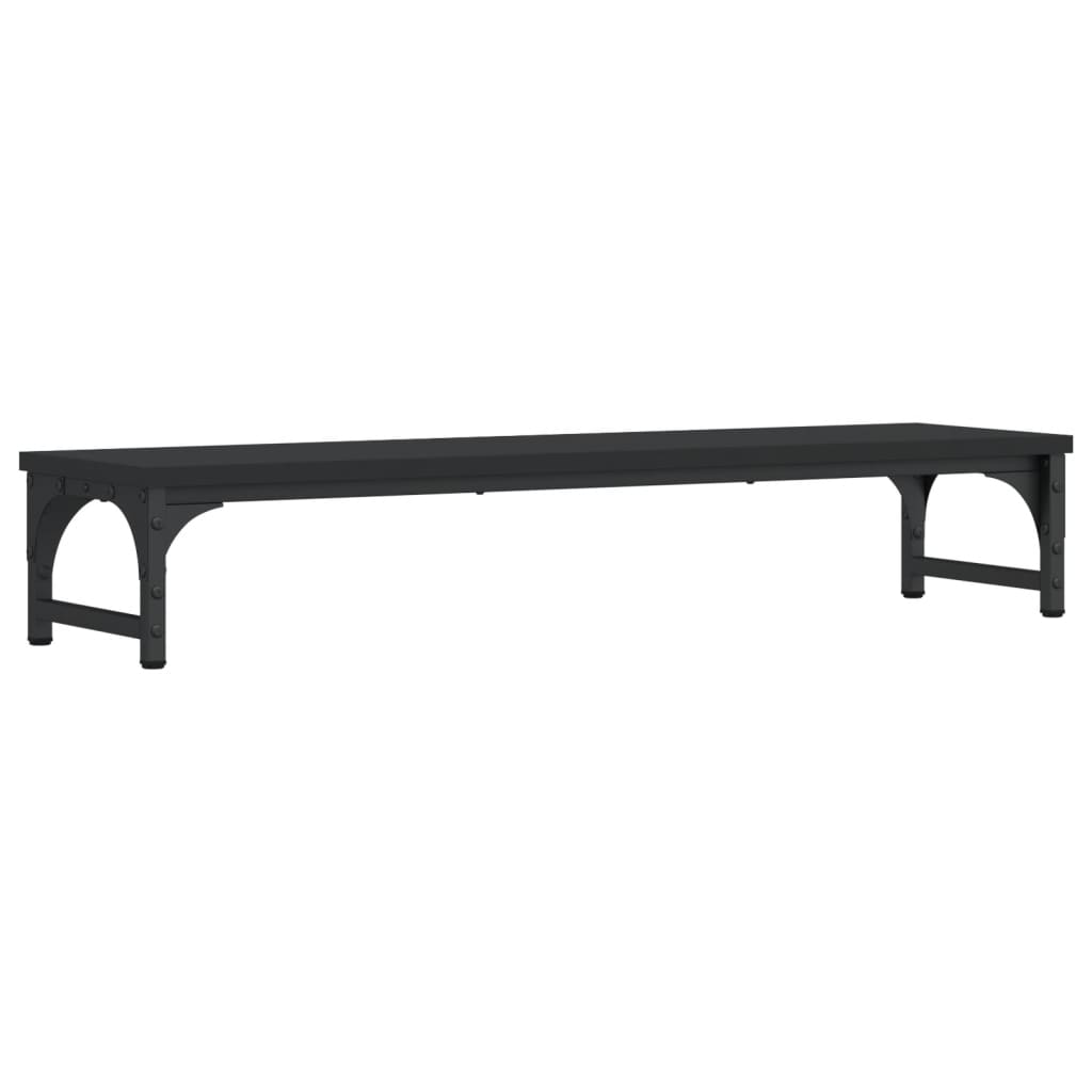Vidaxl Monitor Standard 85x23x15.5 cm verarbeitetes Holz schwarz