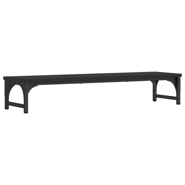 Vidaxl Monitor Standard 85x23x15.5 cm verarbeitetes Holz schwarz