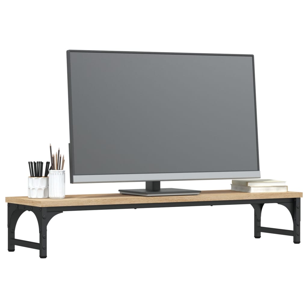 Vidaxl Monitor Standard 85x23x15,5 cm verarbeitetes Holz Sonoma Eiche -Colored