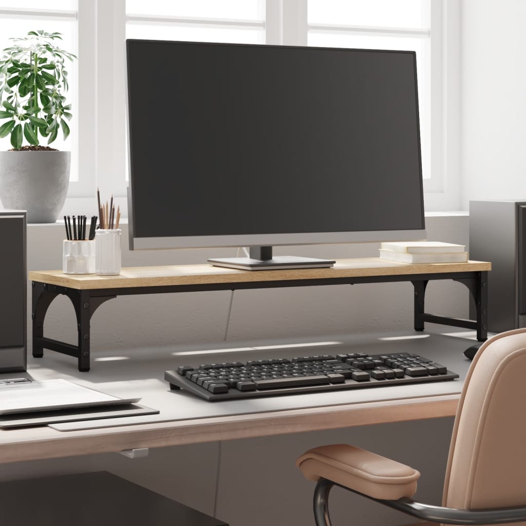 Vidaxl Monitor Standard 85x23x15,5 cm verarbeitetes Holz Sonoma Eiche -Colored