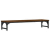 VIDAXL Monitor Standard 85x23x15.5 cm verarbeitete Holzbraune -Eichenfarbe