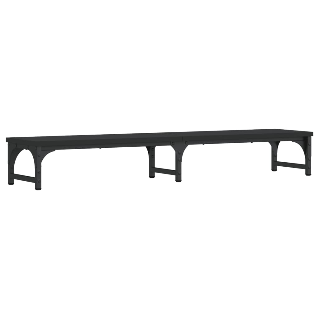 Vidaxl Monitor Standard 105x23x15,5 cm verarbeitetes Holz schwarz