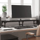 Vidaxl Monitor Standard 105x23x15,5 cm verarbeitetes Holz schwarz