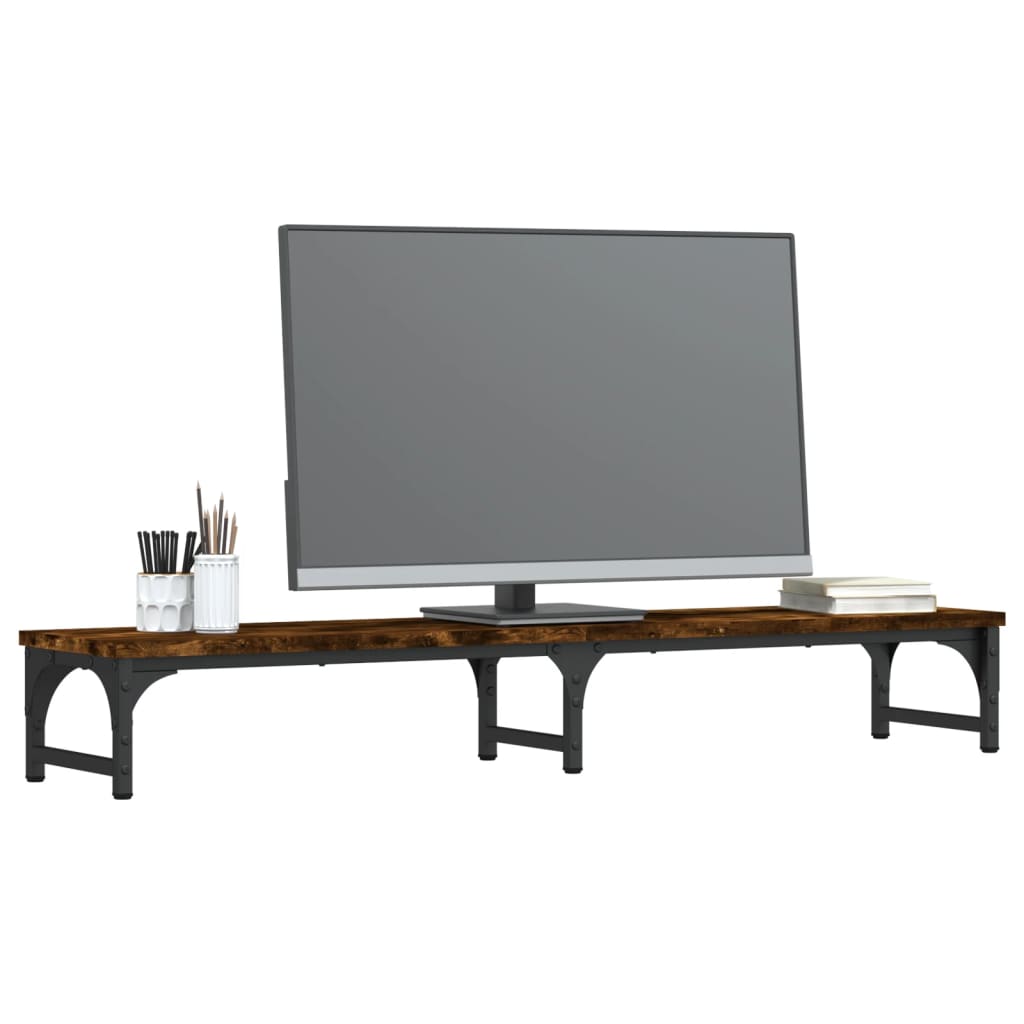 Vidaxl Monitor steht 105x23x15,5 cm verarbeiteter Holzgeräuchchen -Eichenfarbe