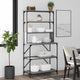 Vidaxl Bakkersrek 6-layer 90x40x180 cm verarbeiteter Holzgrau Sonoma Eiche