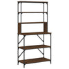 Vidaxl Bakers Rack 6-layer 90x40x180 cm verarbeitete Holzbraune Eiche Farbe