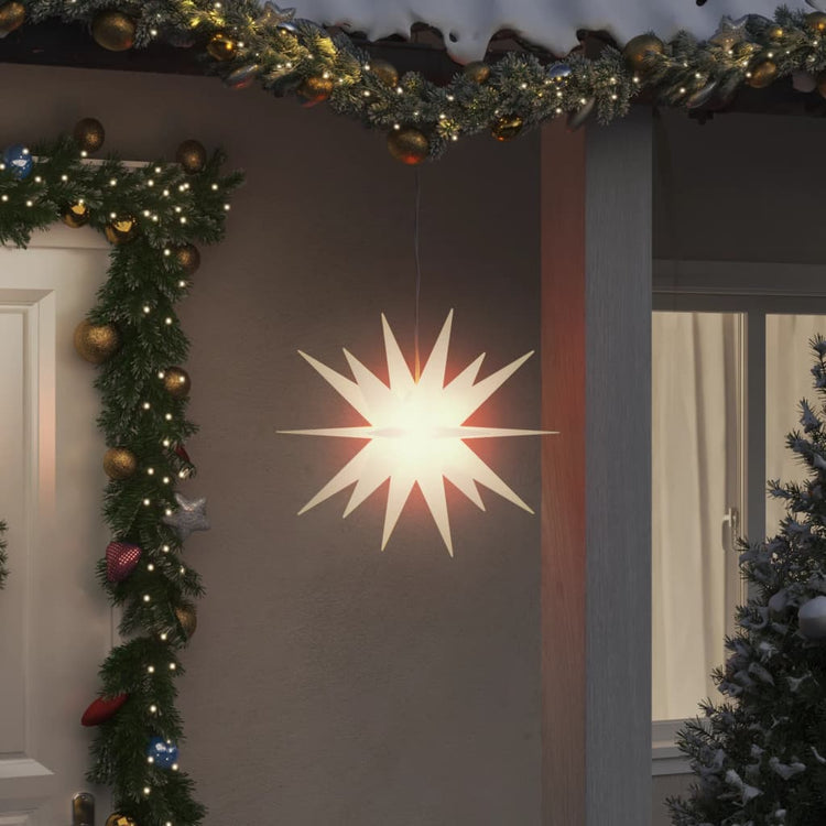 Vidaxx Weihnachtslampe mit LED klappbar 43 cm weiß