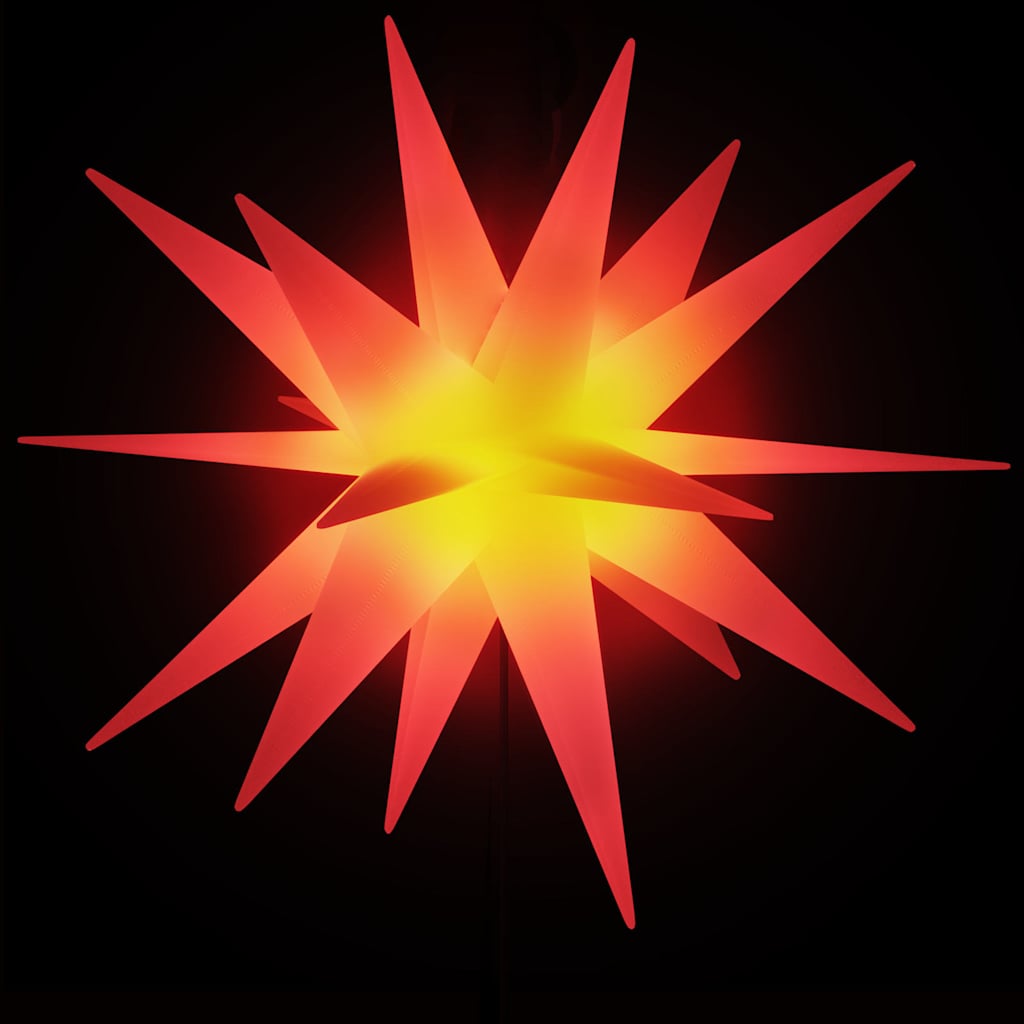 VIDAXL -Weihnachtslampe mit Erdungsnadel und LED faltbar 57 cm rot