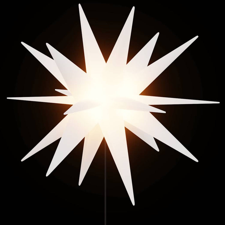 Vidaxl Weihnachtslampe mit Erdnadel und LED faltbar 57 cm weiß