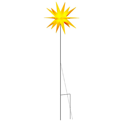 VIDAXL -Weihnachtslampe mit Erdungsnadel und LED faltbar 57 cm Gelb