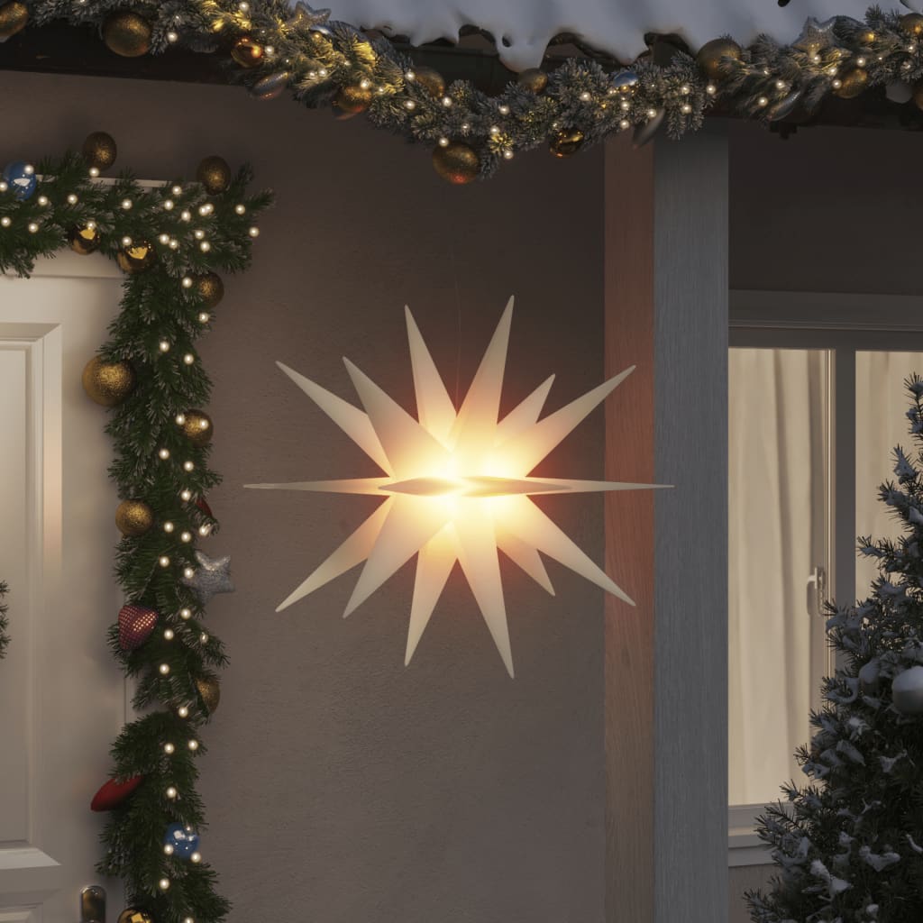 Vidaxl Weihnachtslampe mit LED faltbar 100 cm Weiß