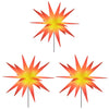 VIDAXL -Weihnachtslampen mit Bodennadel und LEDs 3 ST 35 cm rot