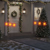 VIDAXL -Weihnachtslampen mit Bodennadel und LEDs 3 ST 35 cm rot