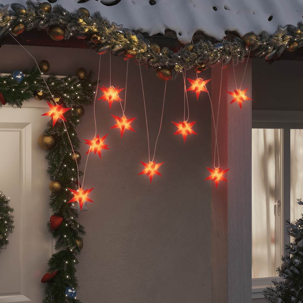 Vidaxl Weihnachtslampe 10 LEDs 10 cm rot