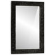 Vidaxl Badezimmerspiegel 50x70x2,5 cm Festes Mangoholz und Glasschwarz