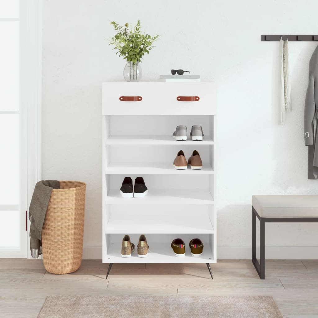 Vidaxx Schuhschrank 60x35x105 cm Holzwerkstoff weiß