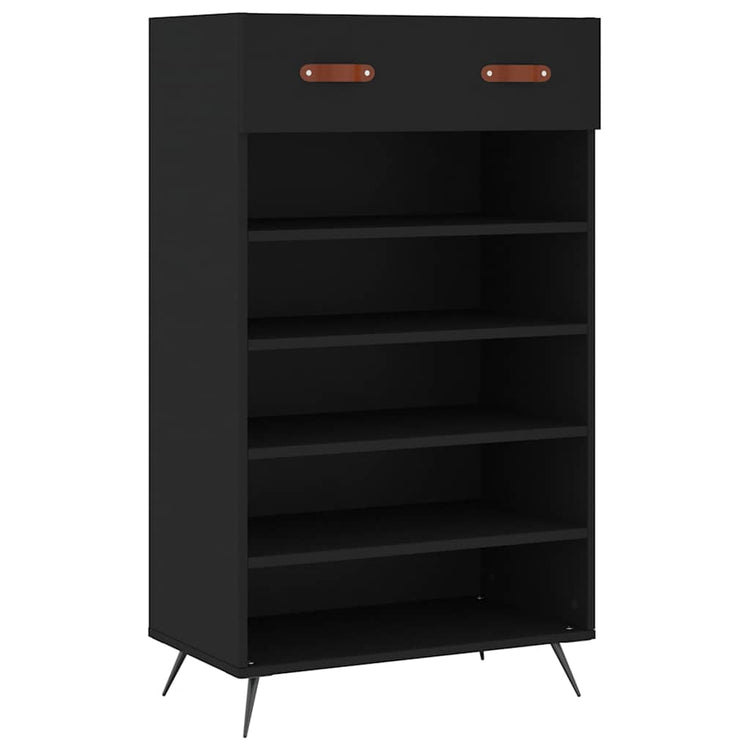 Vidaxx Schuhschrank 60x35x105 cm lackiertes Holz schwarz