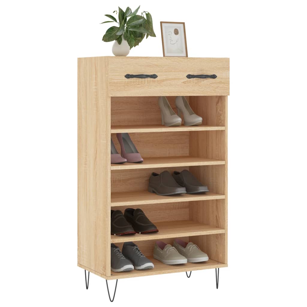 Vidaxx Schuhschrank 60x35x105 cm Holzwerkstoff Sonoma-Eiche-farbig