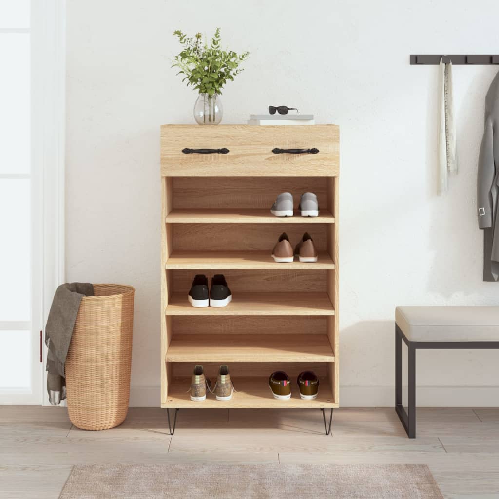 Vidaxx Schuhschrank 60x35x105 cm Holzwerkstoff Sonoma-Eiche-farbig
