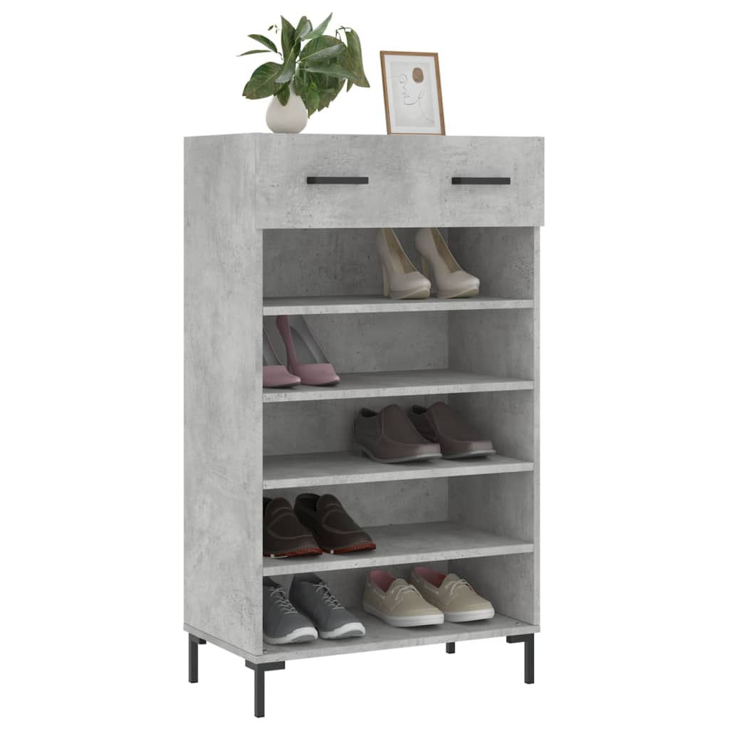 Vidaxx Schuhschrank 60x35x105 cm Holzwerkstoff betongrau