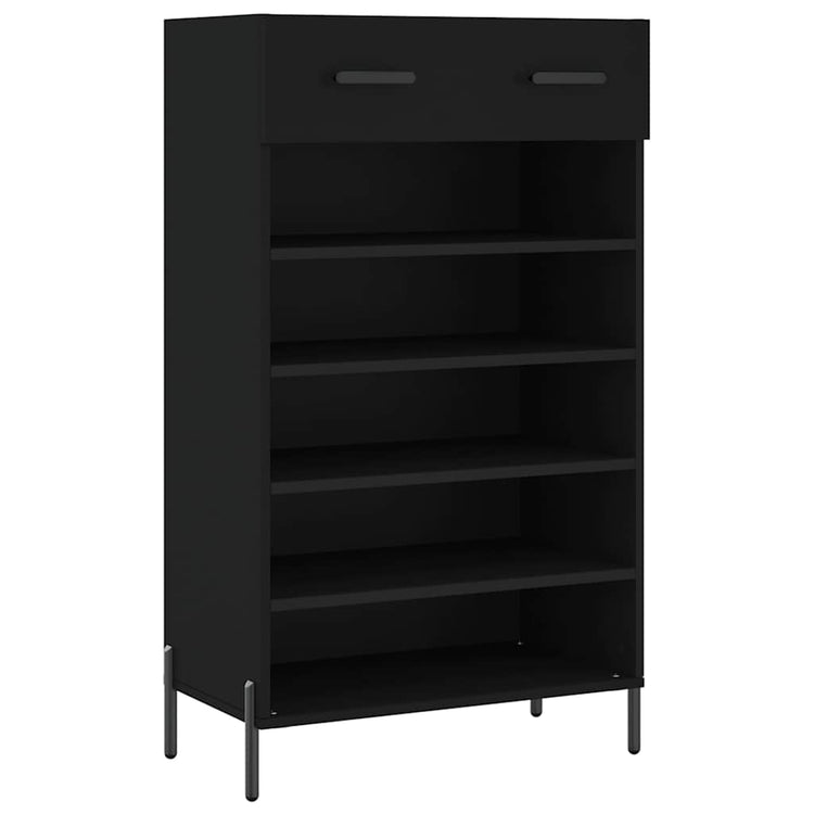 Vidaxx Schuhschrank 60x35x105 cm lackiertes Holz schwarz