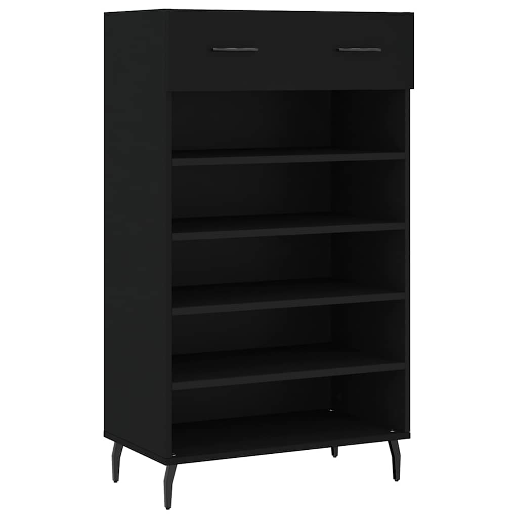 Vidaxx Schuhschrank 60x35x105 cm lackiertes Holz schwarz