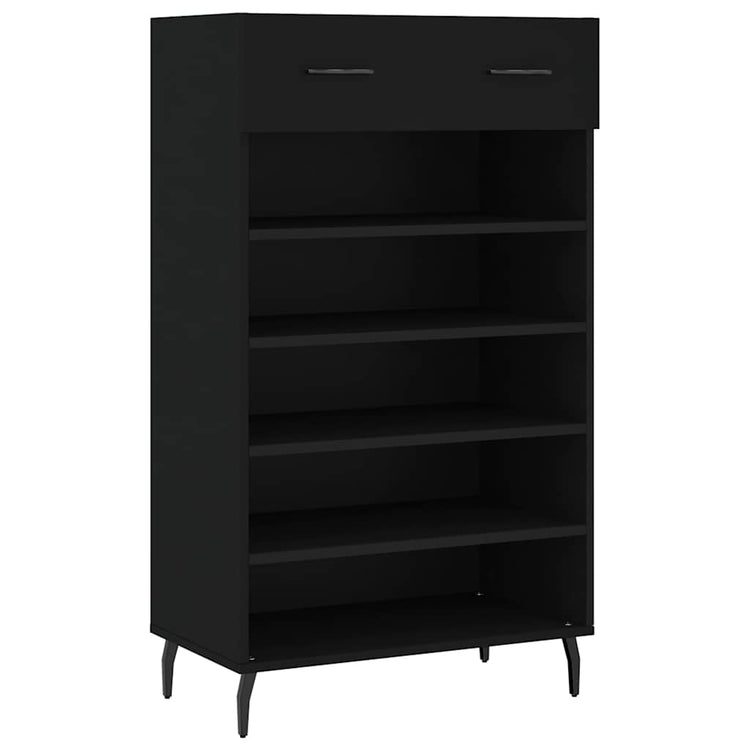 Vidaxx Schuhschrank 60x35x105 cm lackiertes Holz schwarz