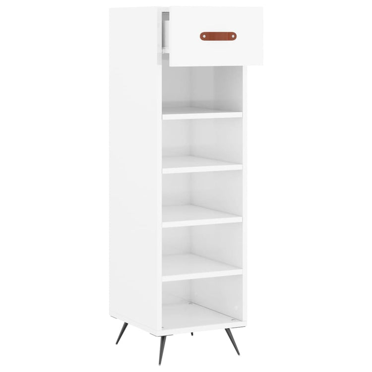 Vidaxx Schuhschrank 30x35x105 cm lackiertes Holz Hochglanz weiß