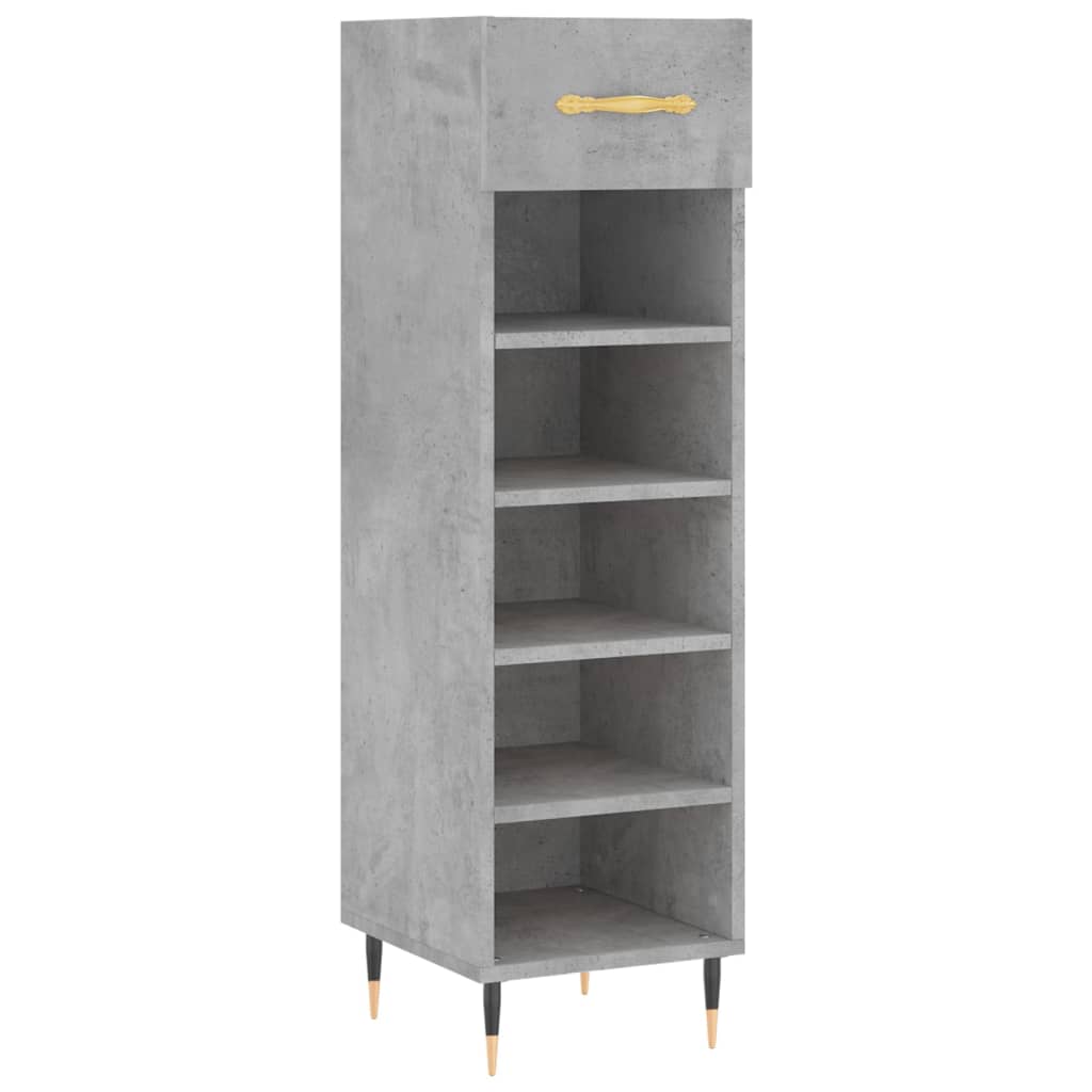 Vidaxx Schuhschrank 30x35x105 cm Holzwerkstoff betongrau