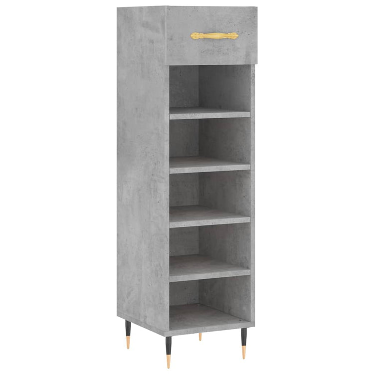 Vidaxx Schuhschrank 30x35x105 cm Holzwerkstoff betongrau