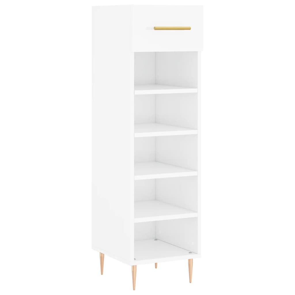Vidaxx Schuhschrank 30x35x105 cm lackiertes Holz Hochglanz weiß