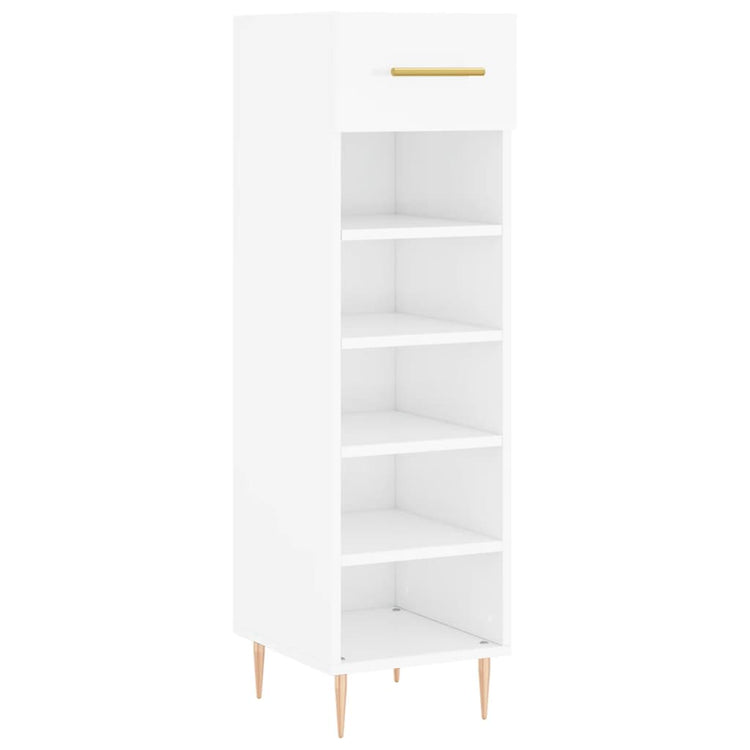 Vidaxx Schuhschrank 30x35x105 cm lackiertes Holz Hochglanz weiß