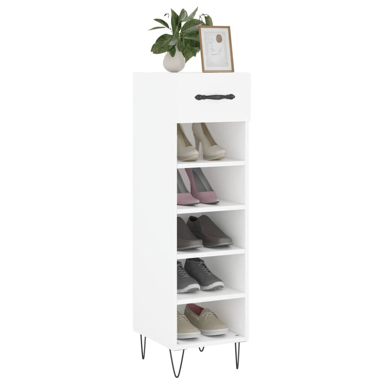 Vidaxx Schuhschrank 30x35x105 cm Holzwerkstoff weiß
