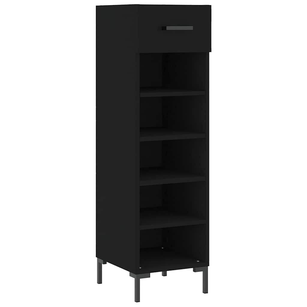 Vidaxx Schuhschrank 30x35x105 cm lackiertes Holz schwarz