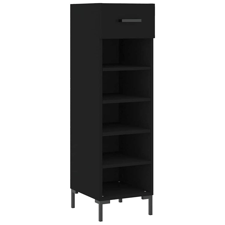 Vidaxx Schuhschrank 30x35x105 cm lackiertes Holz schwarz
