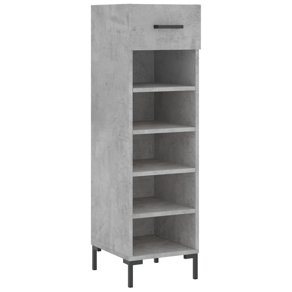 Vidaxx Schuhschrank 30x35x105 cm Holzwerkstoff betongrau