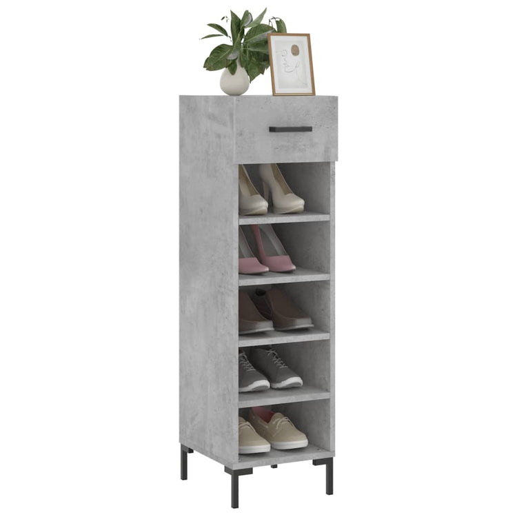 Vidaxx Schuhschrank 30x35x105 cm Holzwerkstoff betongrau