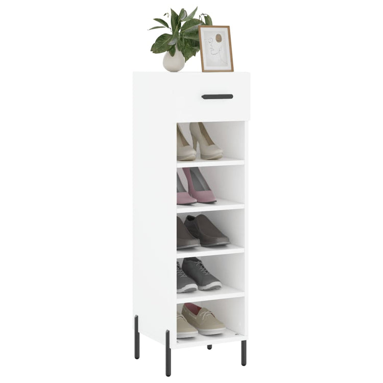 Vidaxx Schuhschrank 30x35x105 cm Holzwerkstoff weiß