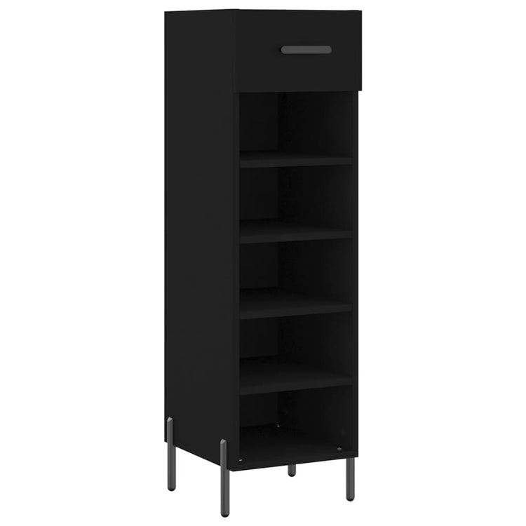 Vidaxx Schuhschrank 30x35x105 cm lackiertes Holz schwarz