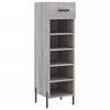 Vidaxx Schuhschrank 30x35x105 cm, Holzwerkstoff, Farbe Sonoma-Eiche grau