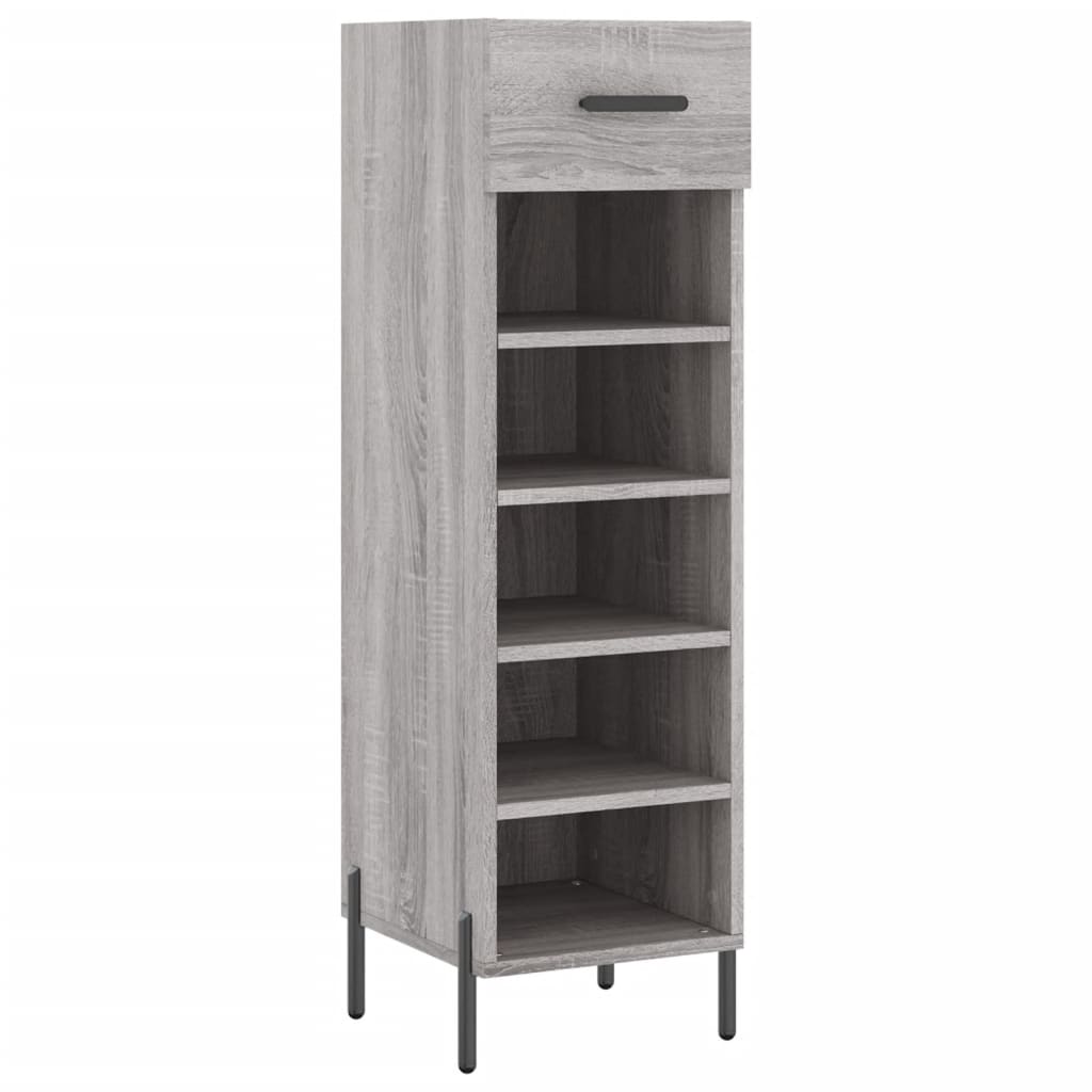 Vidaxx Schuhschrank 30x35x105 cm, Holzwerkstoff, Farbe Sonoma-Eiche grau