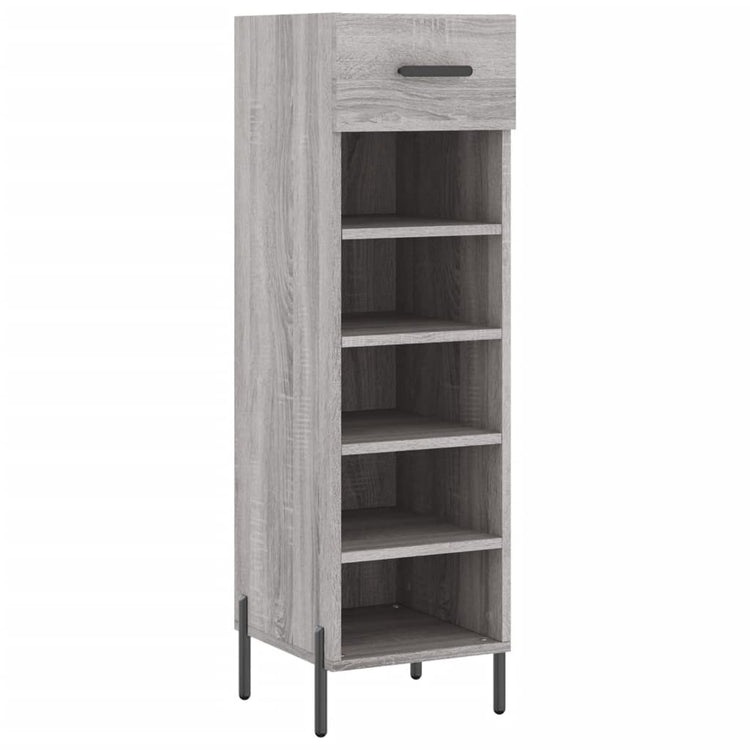 Vidaxx Schuhschrank 30x35x105 cm, Holzwerkstoff, Farbe Sonoma-Eiche grau