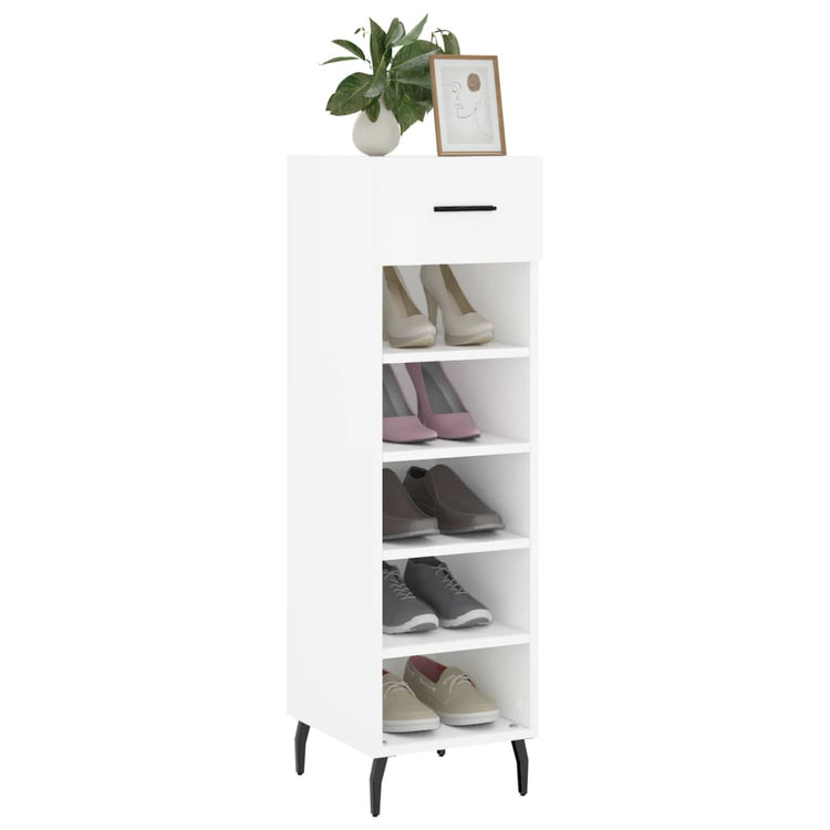 Vidaxx Schuhschrank 30x35x105 cm Holzwerkstoff weiß