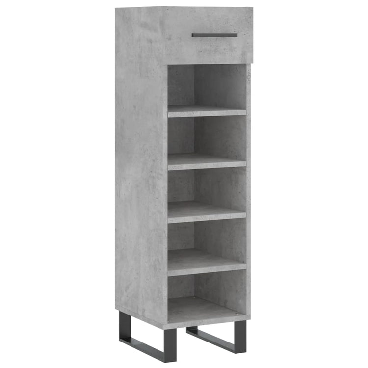 Vidaxx Schuhschrank 30x35x105 cm Holzwerkstoff betongrau