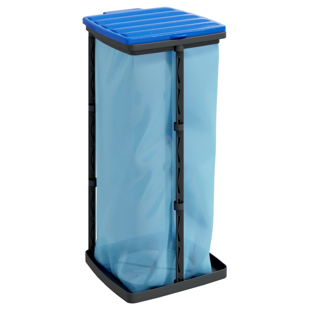 Vidaxl Müllsackhalter 2 PCs 60 l PP Schwarz und Blau